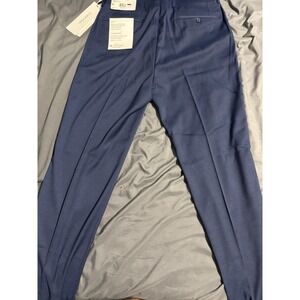 Calvin Klein Mens Blue X Slim Fit Performance Dress Pants Size 34W 34L